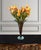 Dale Chihuly Signed Art Glass Amber Pulled Feather Pattern Trumpet Vase For Sale - Image 4 of 10