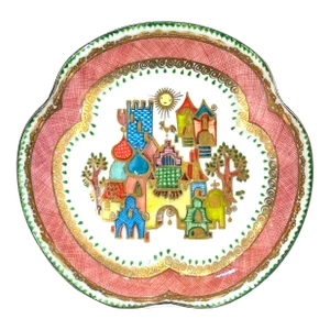 Vintage Austrian Hand Painted Porcelain Pin Dish