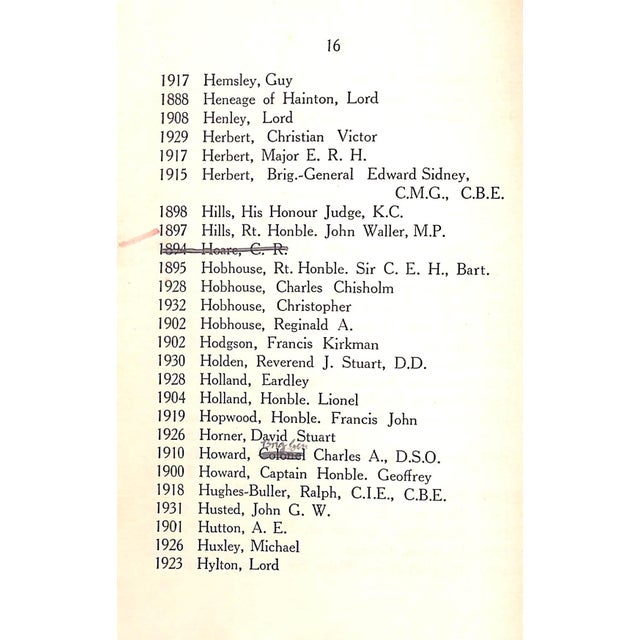 White Brooks's Club List of Members and Rules 1st July, 1932 For Sale - Image 8 of 11