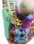 Yellow Palatial 21.5" Famille Rose Shouxing "Three Stars" Figurine – Hand-Painted Throne Masterwork With 360° Gold Gilt Artistry For Sale - Image 8 of 18