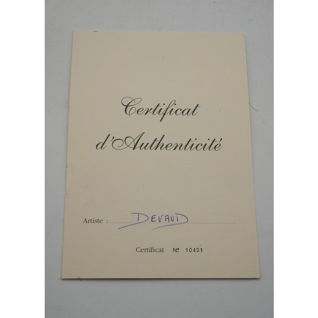 p.devaud Perruche Aux Fraises Oil on Canvas Painting Art - Signed For Sale - Image 9 of 10