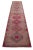 Hand-Knotted Turkish Runner Rug . Low Pile Hallway Decor Runner Rug 2′9″ × 12′10″ For Sale - Image 4 of 10