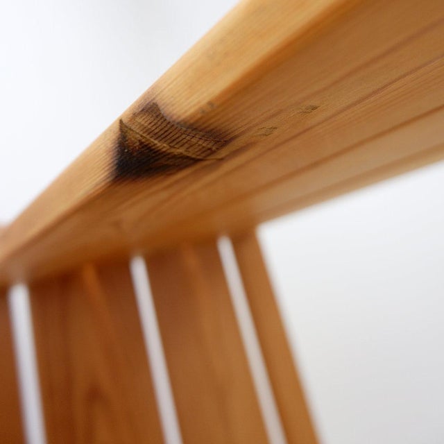 Wood Vintage Pine Shelf in the style of Maison Regain, 1980s For Sale - Image 7 of 13