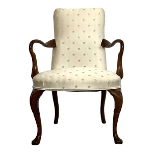 20th Century Newly Re-Upholstered Mahogany George I Armchair