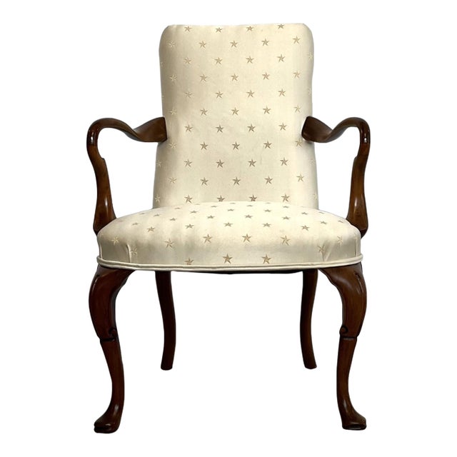Newly Re-Upholstered George I Mahogany Armchair For Sale