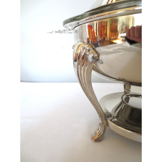 Traditional 1970s Towle Silverplate Chafing Dish With Insert For Sale - Image 3 of 7