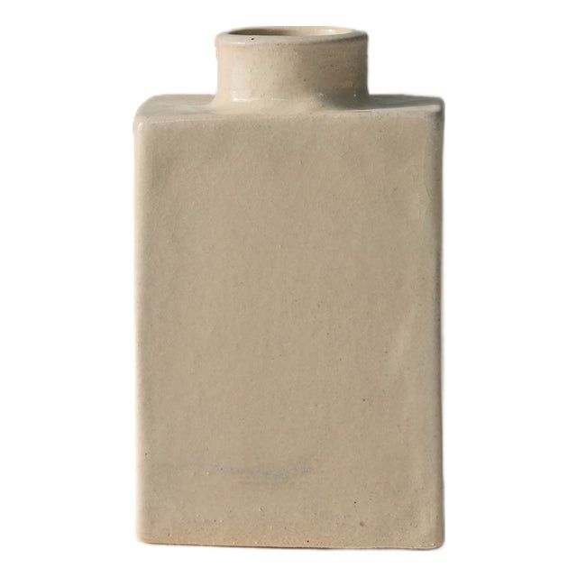 Small Cuubik Snow Vase from Lentiez.Ceramics For Sale