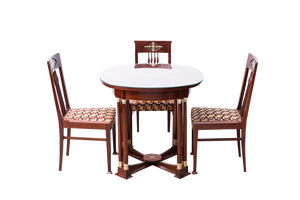 Art Nouveau Living Room Set by Julius & Josef Herrmann, Vienna, 1905, Set of 5