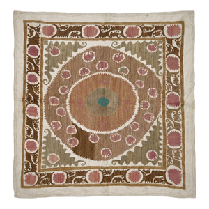 Bukhara Suzani Tablecloth — Decorative Vintage Textile