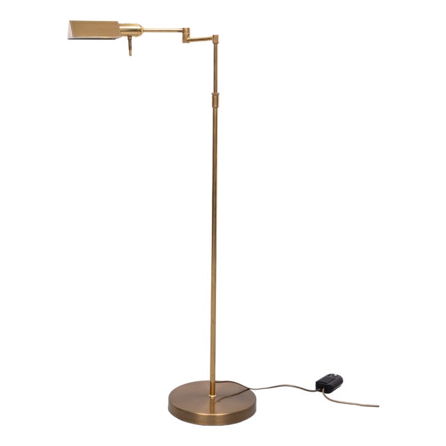 Vintage Swing Arm Floor Lamp, 1980s For Sale
