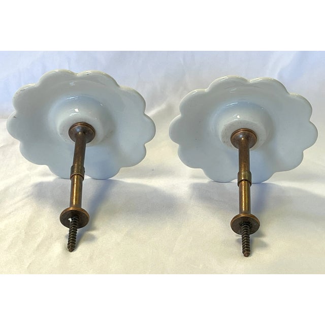 Vintage Victorian Style Porcelain Curtain Tiebacks- a Pair For Sale - Image 4 of 12