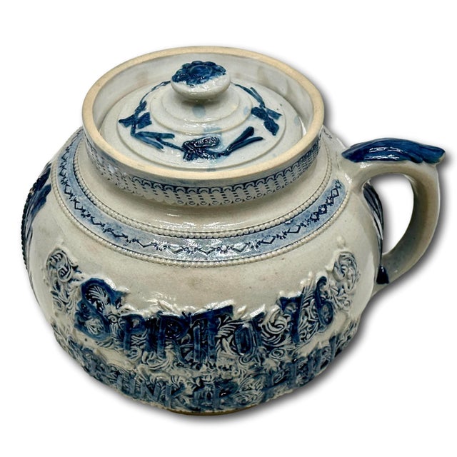 Antique American Stoneware Boston Home the of the Bean & Spirit of 76 Bunker Hill Baked Bean Pot in Pristine Condition For Sale - Image 14 of 18