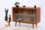 Mid-Century Modern Walnut Display Cabinet with Glass Sliding Doors, 1960s For Sale - Image 5 of 13