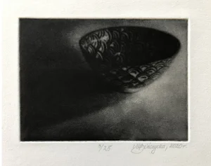 Agnieszka Lech-Bińczycka, Seigaha Wave, Aquatint and Etching on Paper, 2020