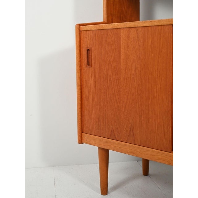 Brown Scandinavian Teak Bookcase, 1960s For Sale - Image 8 of 12