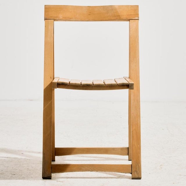 Beech Chair by Aldo Jacober for Alberto Bazzani, 1960s For Sale - Image 6 of 13