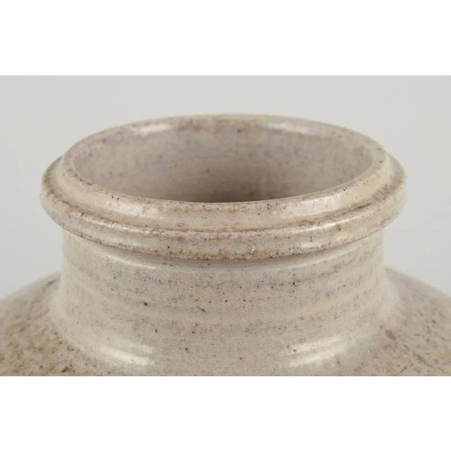 1960s Modernist Ceramic Vase in Glaze in Brown and Sandy Tones by Nils Kähler for Kähler, 1960s For Sale - Image 5 of 8