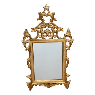 Vintage Italian Rococo Mirror Giltwood For Sale
