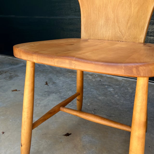 Mid 20th Century Set of 4 Swedish Birch Cottage Dining Chairs For Sale - Image 11 of 13