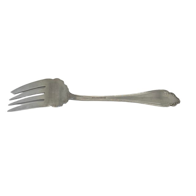 Rogers & Hamilton Marquise 1900 Silverplate Cold Meat Serving Fork For Sale In Washington DC - Image 6 of 12