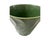 1950s Vintage Mid Century Modern Ceramic Bauer Swirl Green Planter, 1950s Los Angeles For Sale - Image 5 of 10
