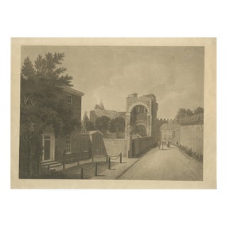 After W. Davey, Rougemont Castle, Exeter, Aquatint, 1794 For Sale