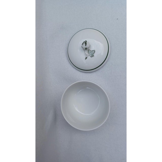 1950s Porcelain Sugar Bowl with Vine Leaf Pattern from Meissen, 1930 For Sale - Image 5 of 9