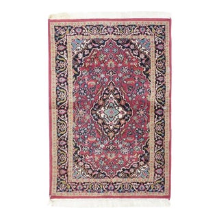 Indian Kashan Rug 3'0" X 4'7'' For Sale