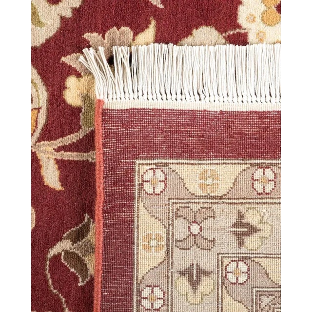 2000 - 2009 Mogul, One-of-a-Kind Hand-Knotted Area Rug in Red , 9' 2" x 12' 4" For Sale - Image 5 of 8