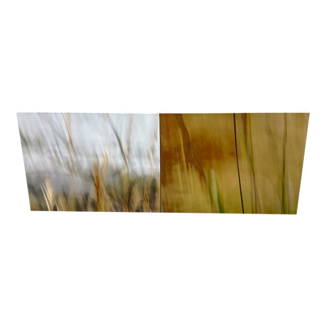 Contemporary Abstract Blurred Meadow Canvas Print For Sale