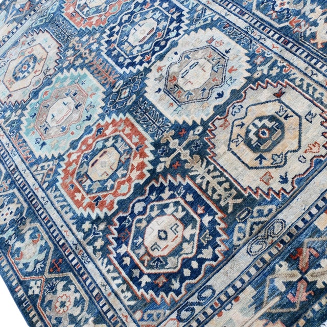 Modern Gray Bidjar Hand Knotted Rug 4x6' For Sale - Image 9 of 10