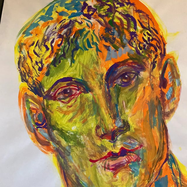 Original 12 x 18 painting on paper signed bottom left unframed