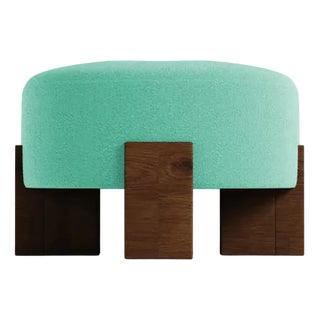 Cassete Pouf in Teal by Alter Ego for Collector For Sale