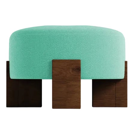 Cassete Pouf in Teal by Alter Ego for Collector For Sale