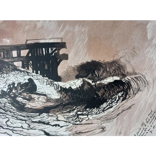 Victor Hugo Wood engraving by Georges Aubert and share the portfolio Victor Hugo 12 Grave Drawings, No 134, NuMrote...