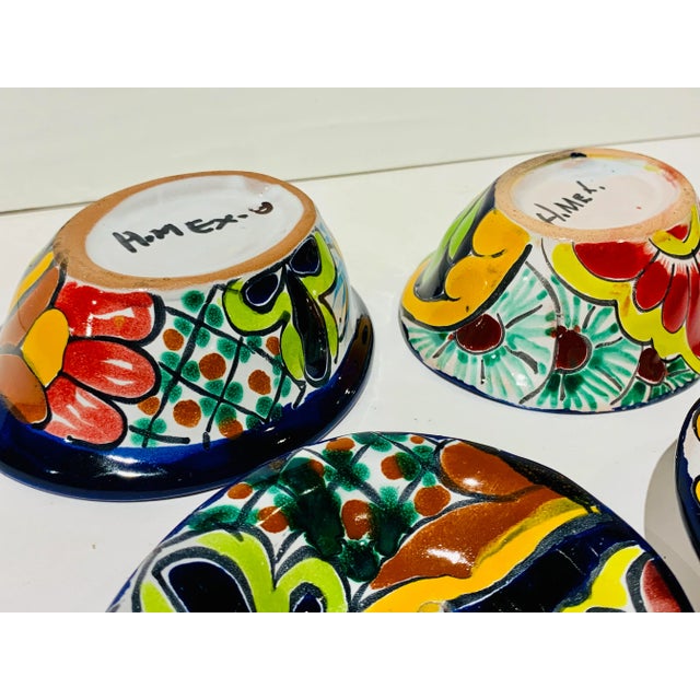 Cornflower Blue Talavera Hand Painted Lidded Soap Dishes, Mexico - Set of 2 For Sale - Image 8 of 9