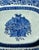 Blue Chinese Export Hand-Painted Blue & White Porcelain Platter With Floral Basket, Circa 1800 For Sale - Image 8 of 13