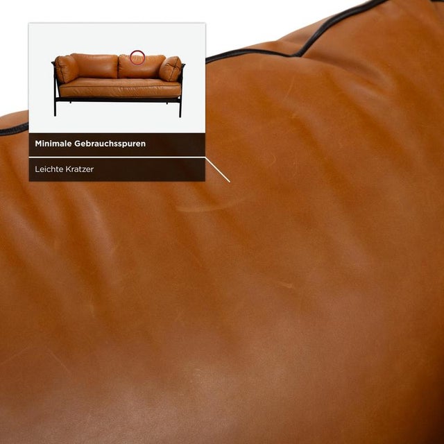 Can 2-Seater Sofa in Cognac Leather from Hay For Sale - Image 9 of 16