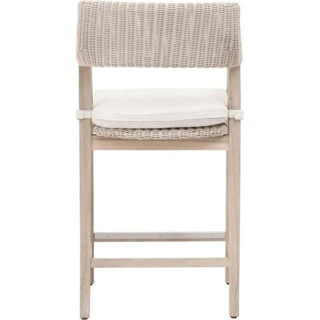 2020s Lucia Olefin Fabric Outdoor Counter Stool by Essentials for Living For Sale - Image 5 of 8