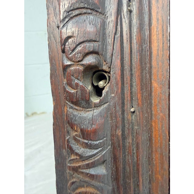 Large Antique 19th Century Architectural Salvage Art Theme Door Sculpture Panel For Sale - Image 10 of 13