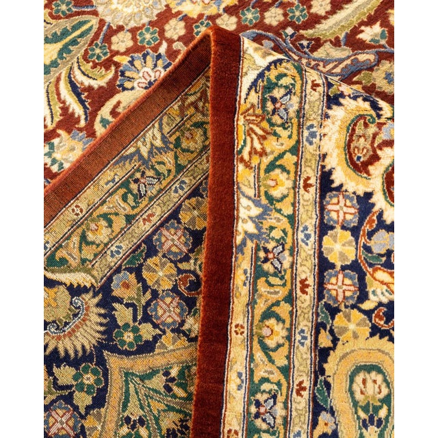 Mogul, One-of-a-Kind Hand-Knotted Area Rug in Orange, 9' 2" x 12' 6" For Sale In New York - Image 6 of 8