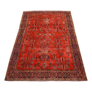 Middle Eastern Hand-Knotted Sarough Floral Pattern Rug For Sale