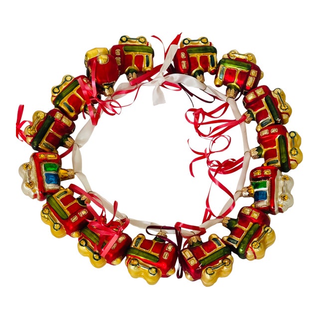 15 European Vintage Glass Christmas Ornaments Cho Cho Trains For Sale