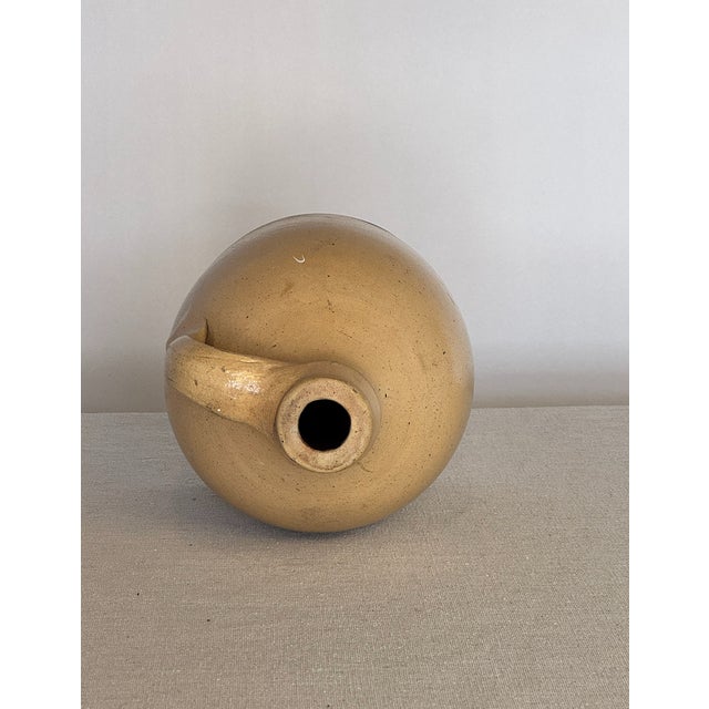 1900s Antique Salt Glaze Stoneware Jug For Sale - Image 4 of 4