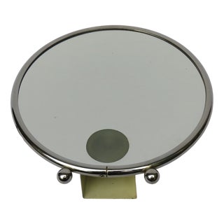Make-Up Mirror in Chrome-Plated with Lighting, 1920s For Sale