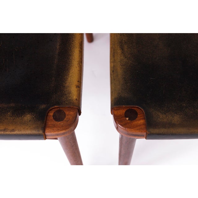 Vintage Teak Dining Chairs by Georg Leowald for Wilkhahn, Germany, 1960s, Set of 4 For Sale - Image 9 of 12