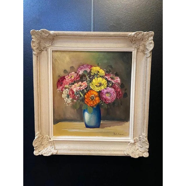 Modern Sully Bersot, Bouquet, 1920s, Oil on Canvas, Framed For Sale - Image 3 of 9