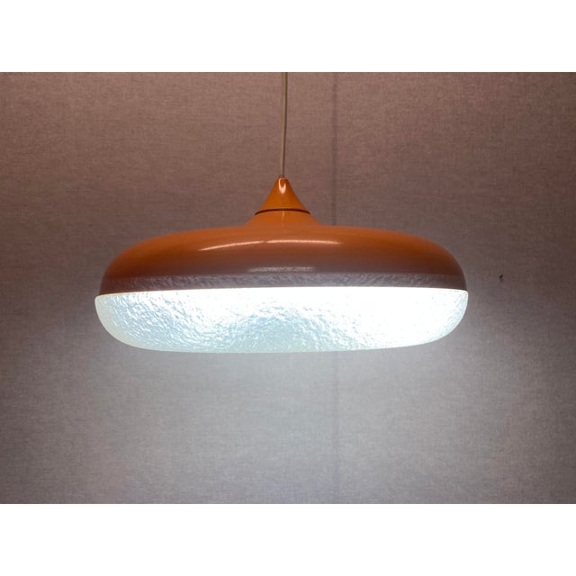 Orange Siform UFO Pendant from Siemens, 1960s For Sale - Image 10 of 18