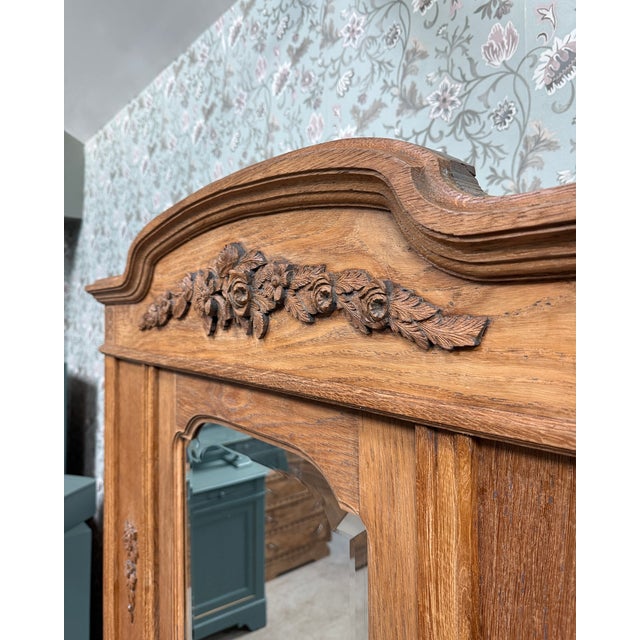 Large Antique Oak Bonnetière, 1920s For Sale - Image 10 of 16