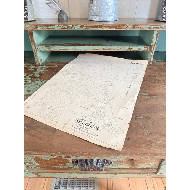 Antique Industrial Pine Desk For Sale - Image 14 of 15